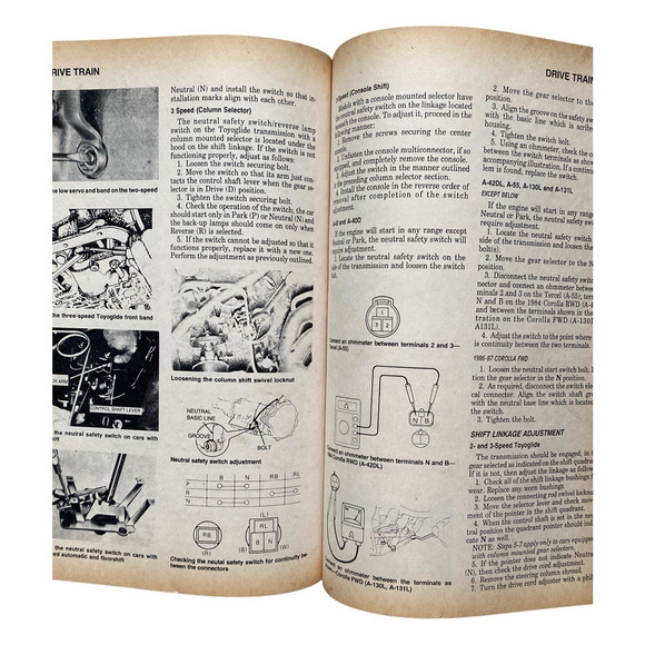 Chilton Toyota Corolla Carina Tercel Starlet 1970-1987 Repair Garage Manual 7036 - Picture 6 of 10